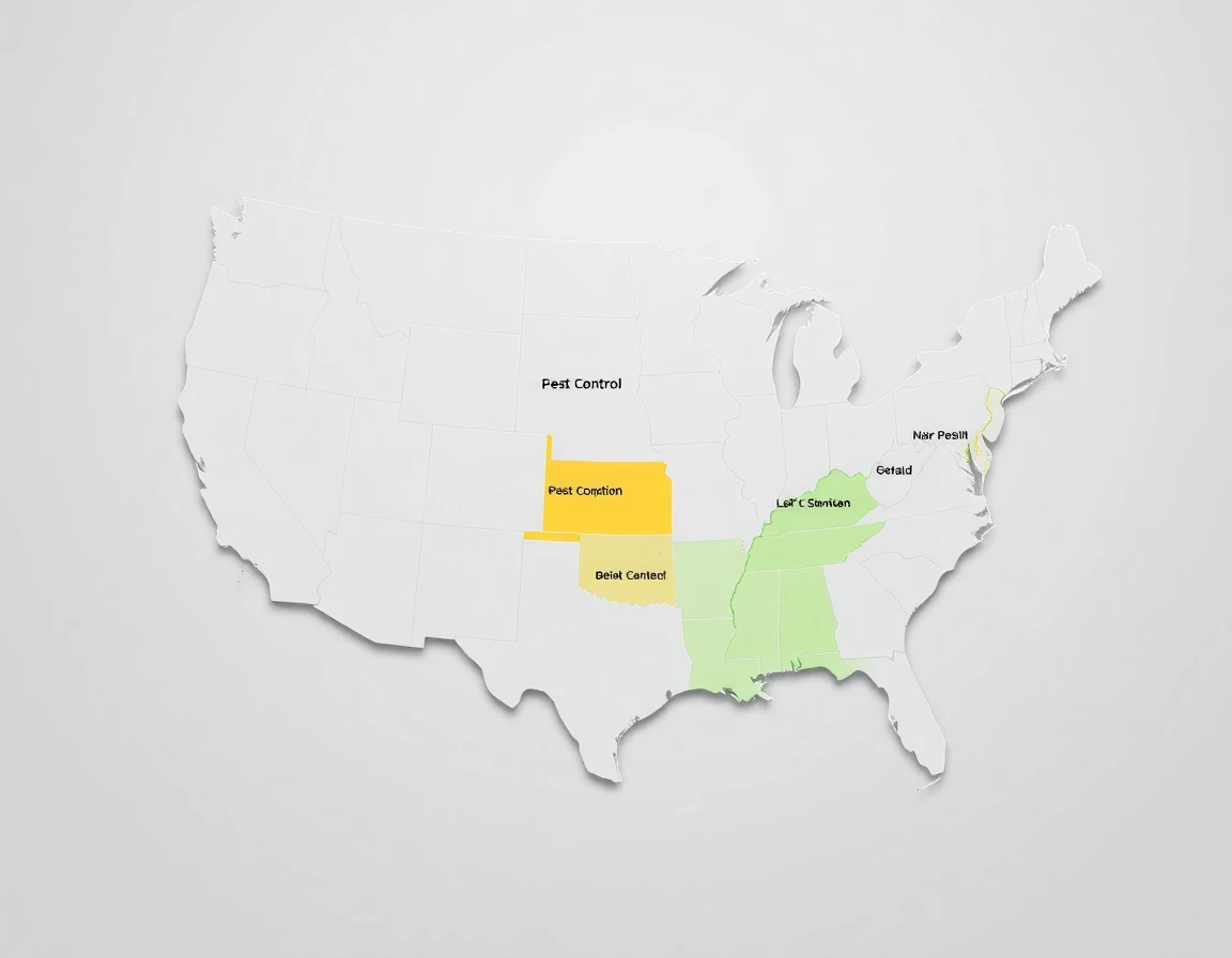 Pest Control Service Areas Map